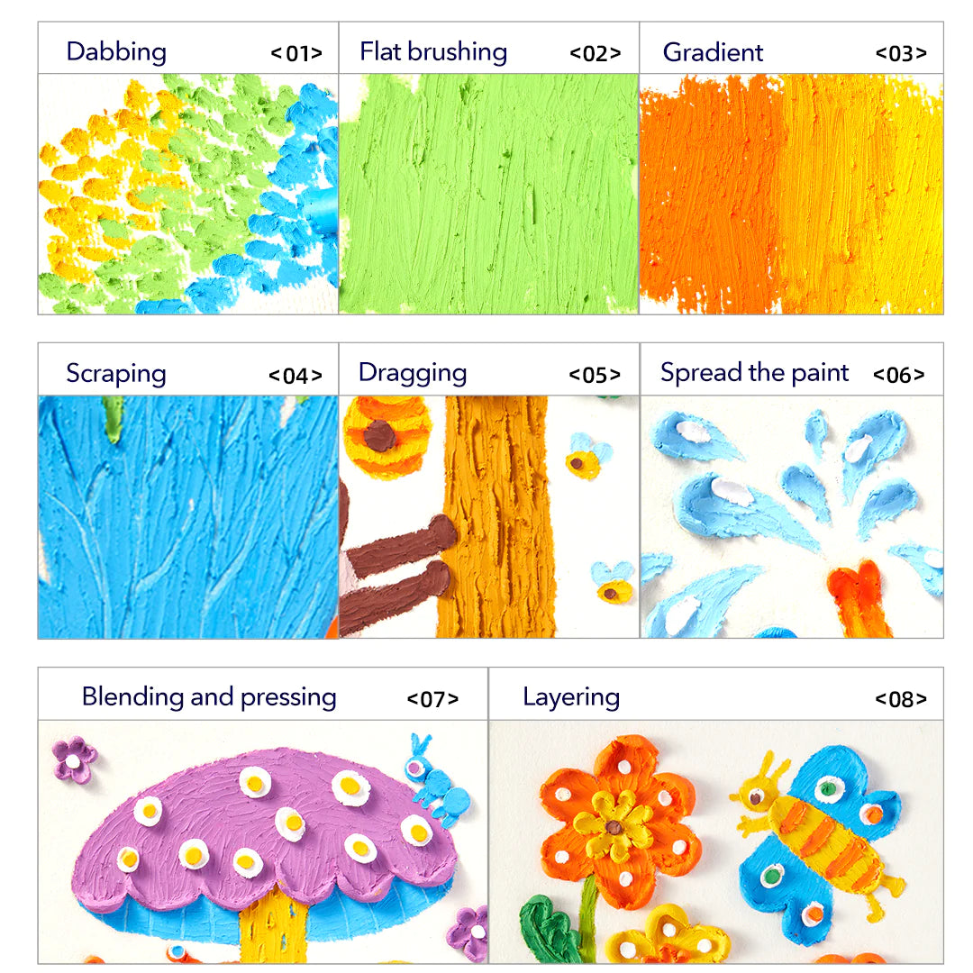 Oil Pastel Texture Kit: Forest Adventure