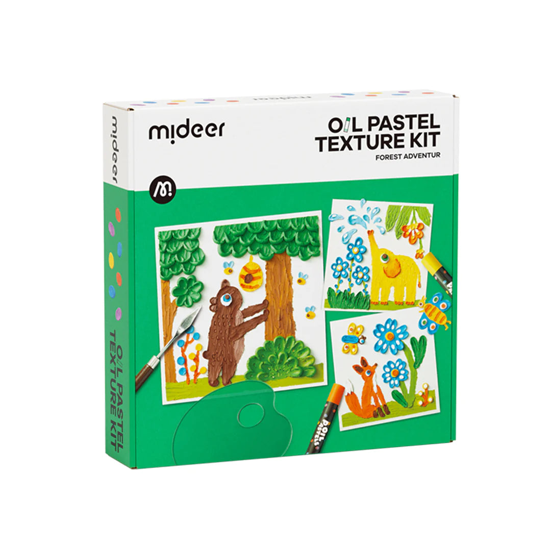 Oil Pastel Texture Kit: Forest Adventure