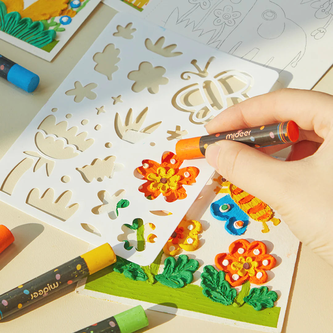 Oil Pastel Texture Kit: Forest Adventure
