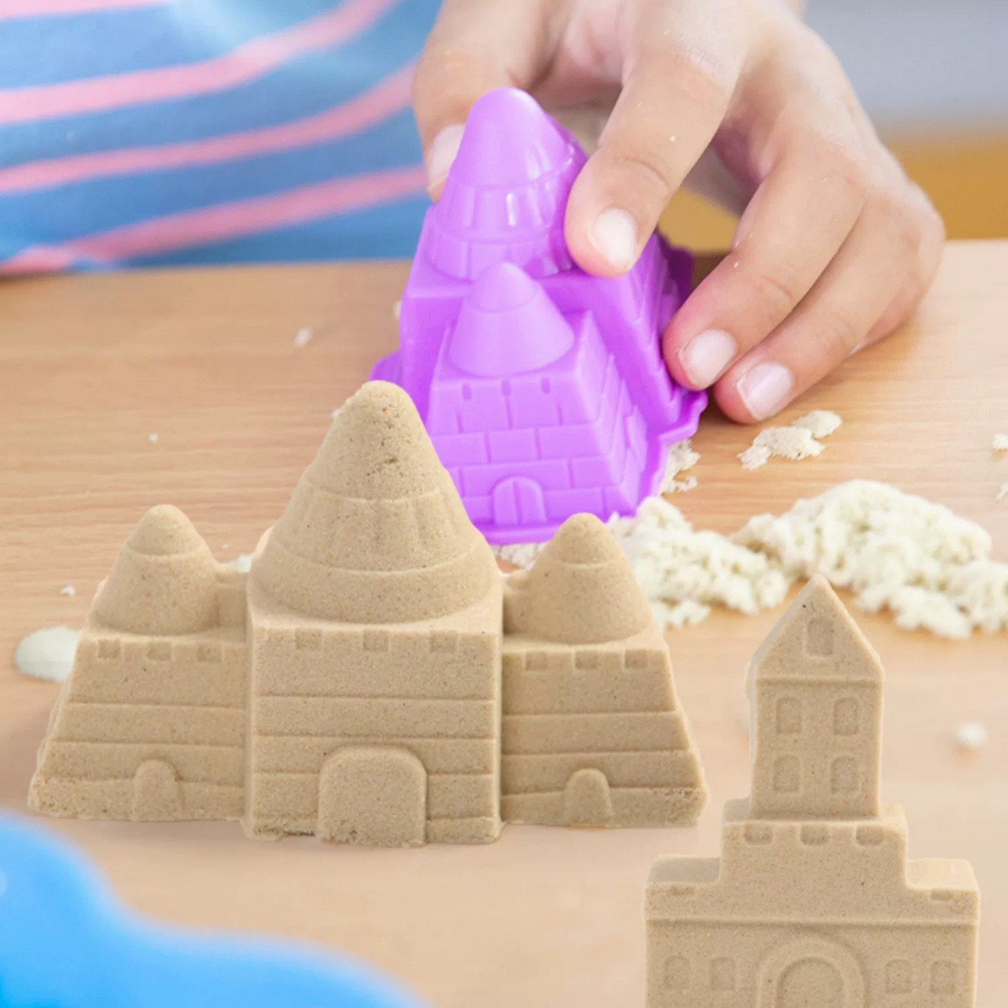 Educational Natural Sensory Magic Sand 2kg with 40Pcs Accessories
