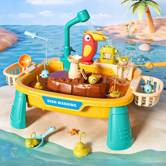 Kids Luxe Electric Rotary Water Fishing Game Toy