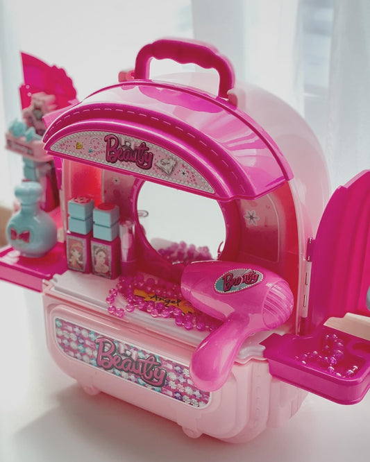 Kids Pretend Play Makeup Backpack 3 in 1