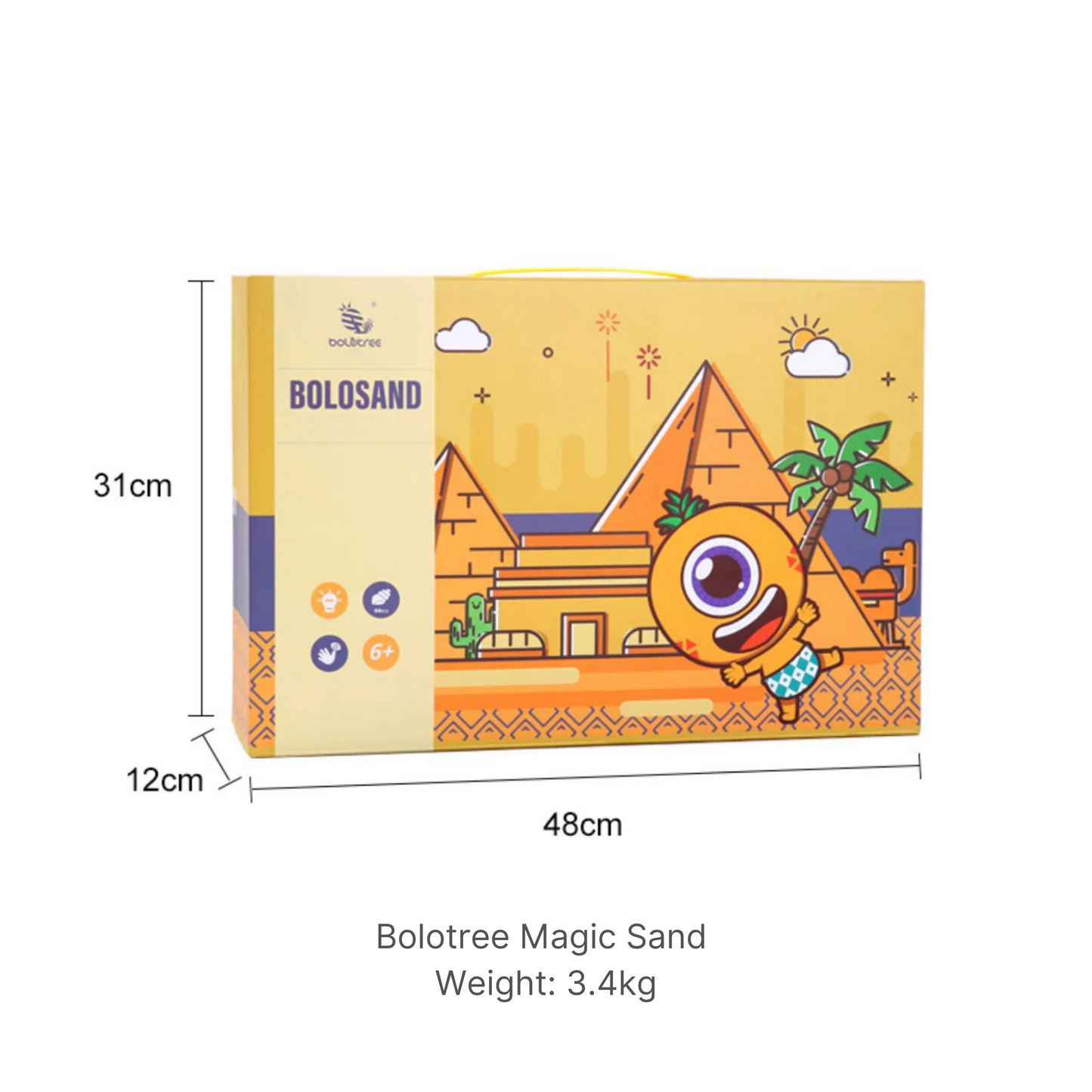 Educational Natural Sensory Magic Sand 2kg with 40Pcs Accessories