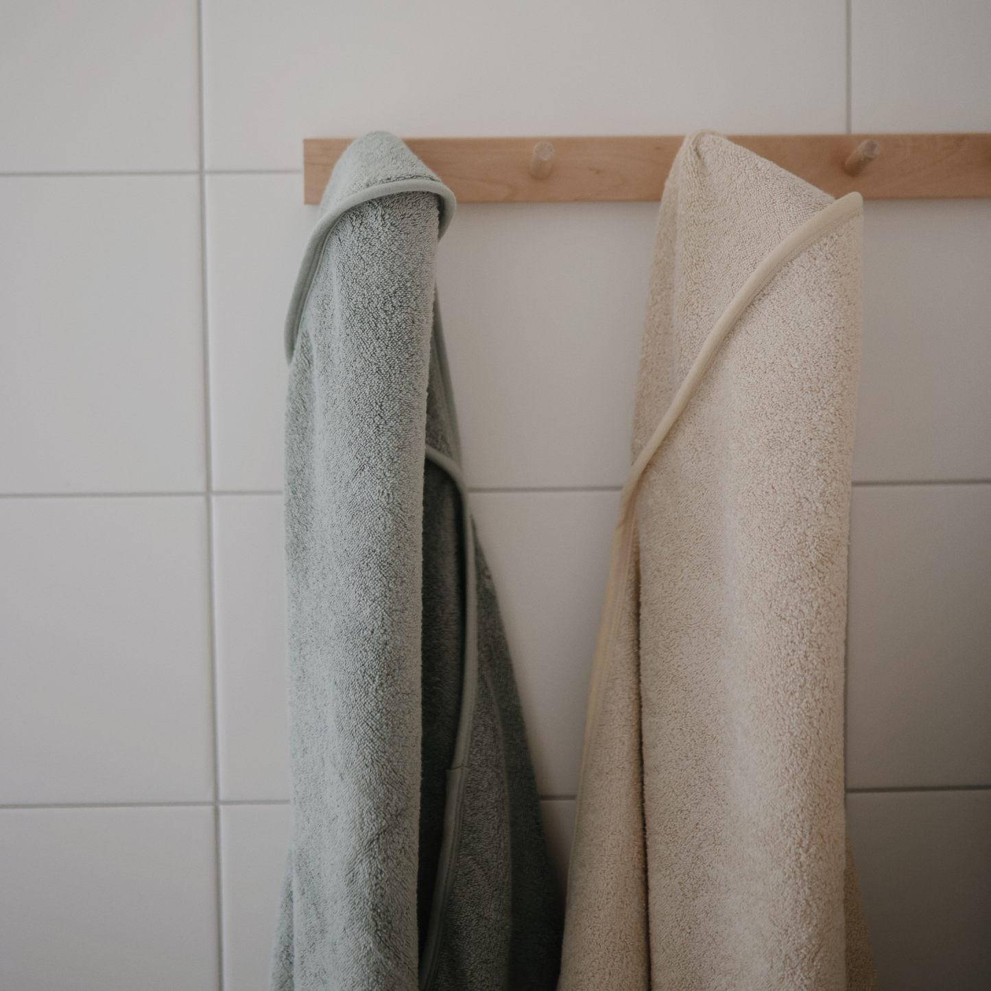 Mushie Hooded Towel - Moss