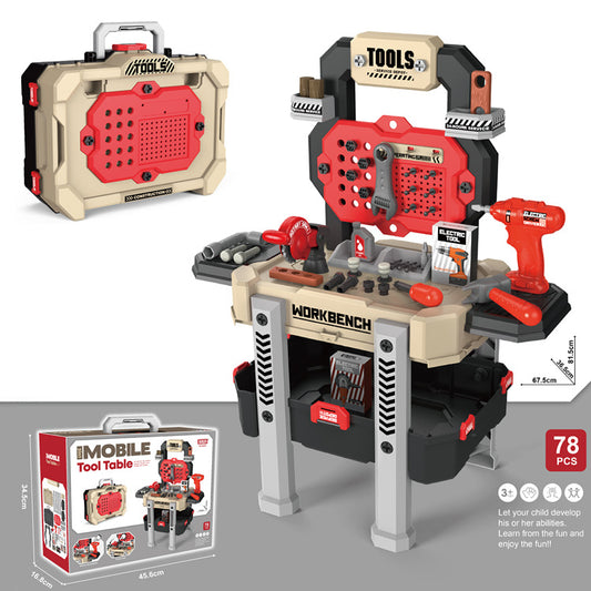 Kids Deluxe Work Bench Tools Set